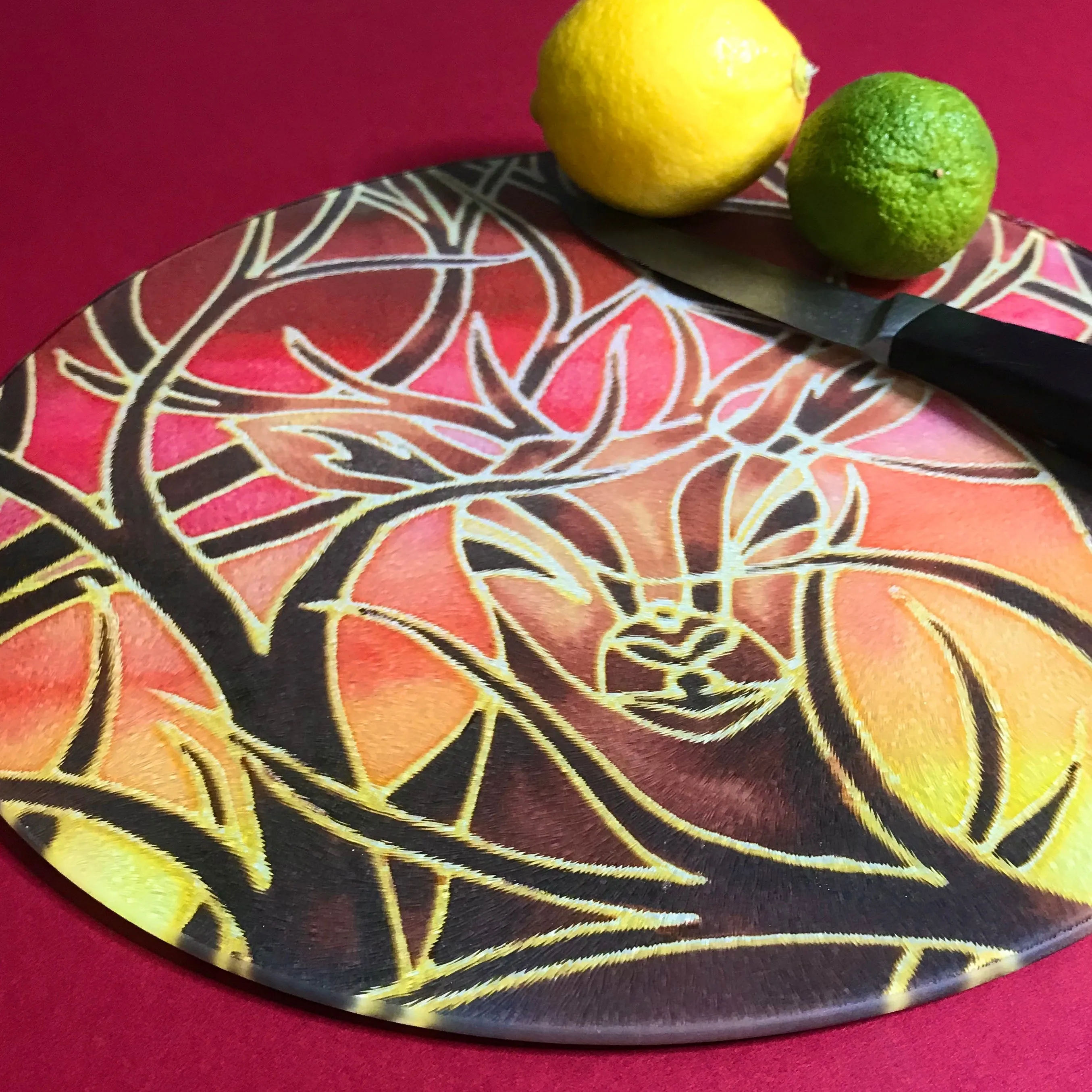 Red Stag Round Mats & Coasters - Wildlife Table Mats