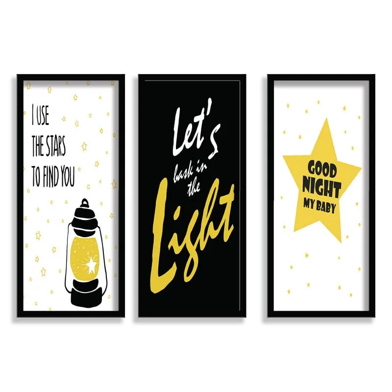 SAF paintings Motivational Quotes Black frame painting for Wall Decoration SA-SANFLP33518