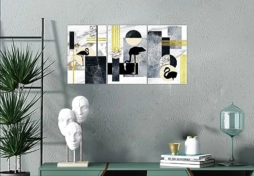 SAF paintings Set Of 3 Motivational Quotes MDF Self Installation Digital Reprint Painting SA-SANFSX32163