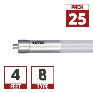 Satco|Nuvo 4ft T5 LED Tube, Ballast Bypass, Single|Dual End
