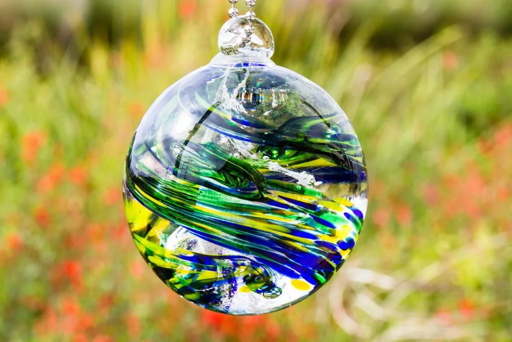 Seasons Confetti Orb with Cremation Ash