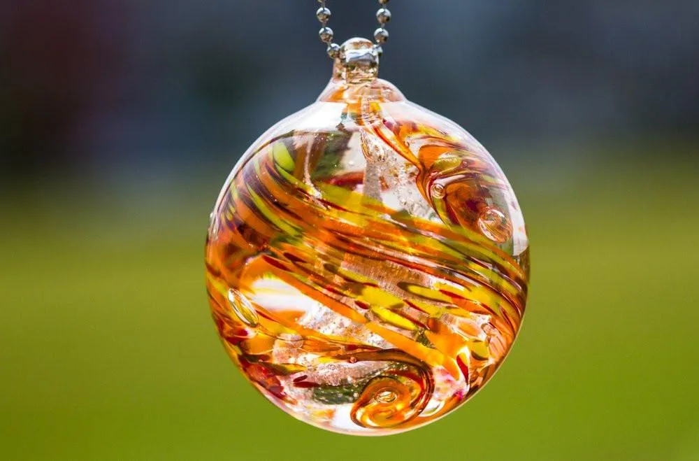 Seasons Confetti Orb with Cremation Ash