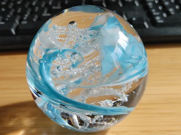 Seasons Confetti Orb with Cremation Ash