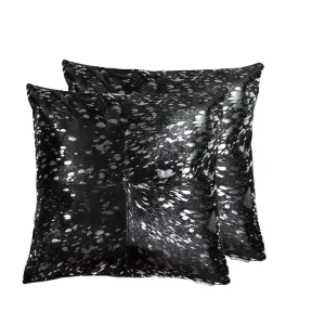 Silver And Black Torino Quattro Pillow 2 Pack