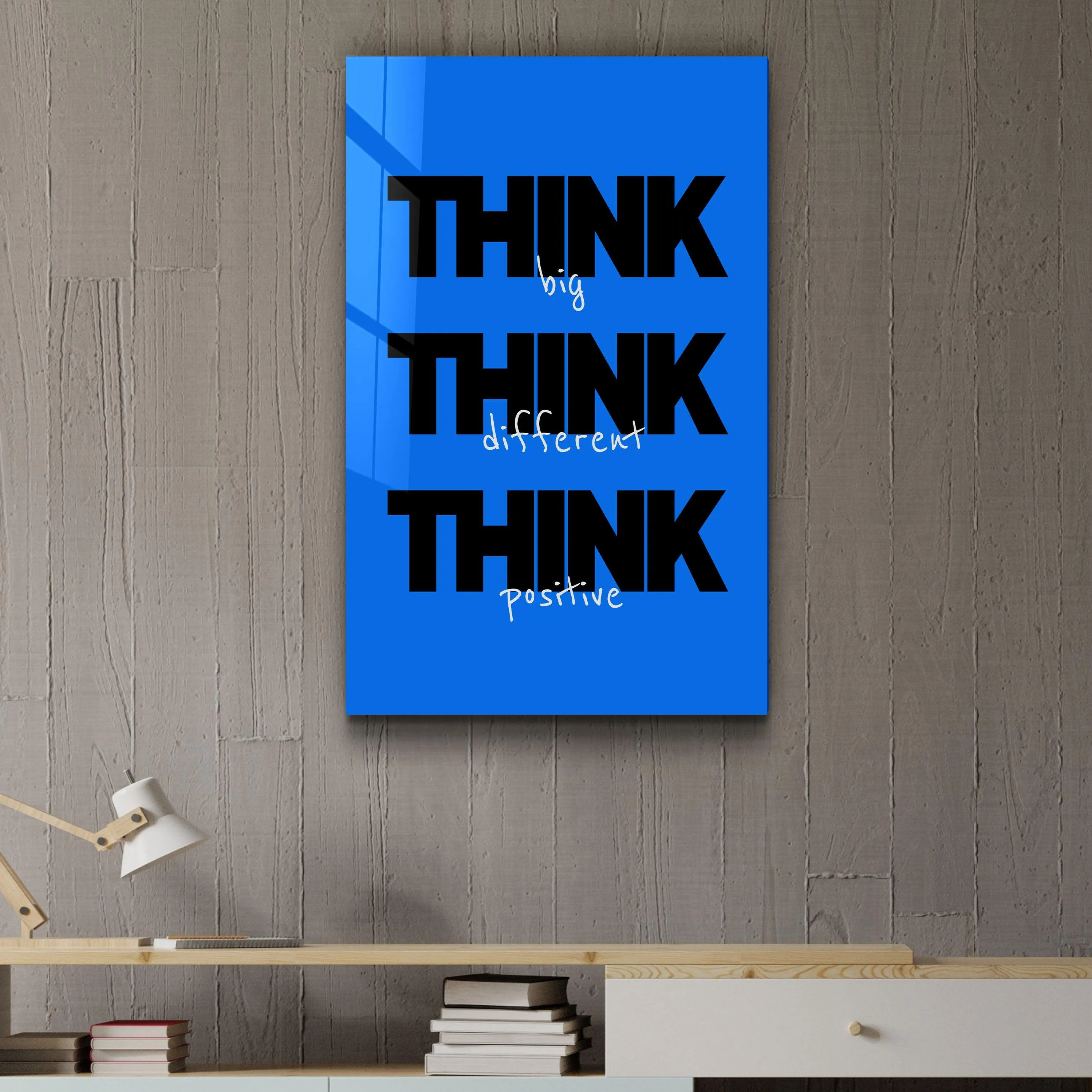 Think Big | Motivational Glass Wall Art