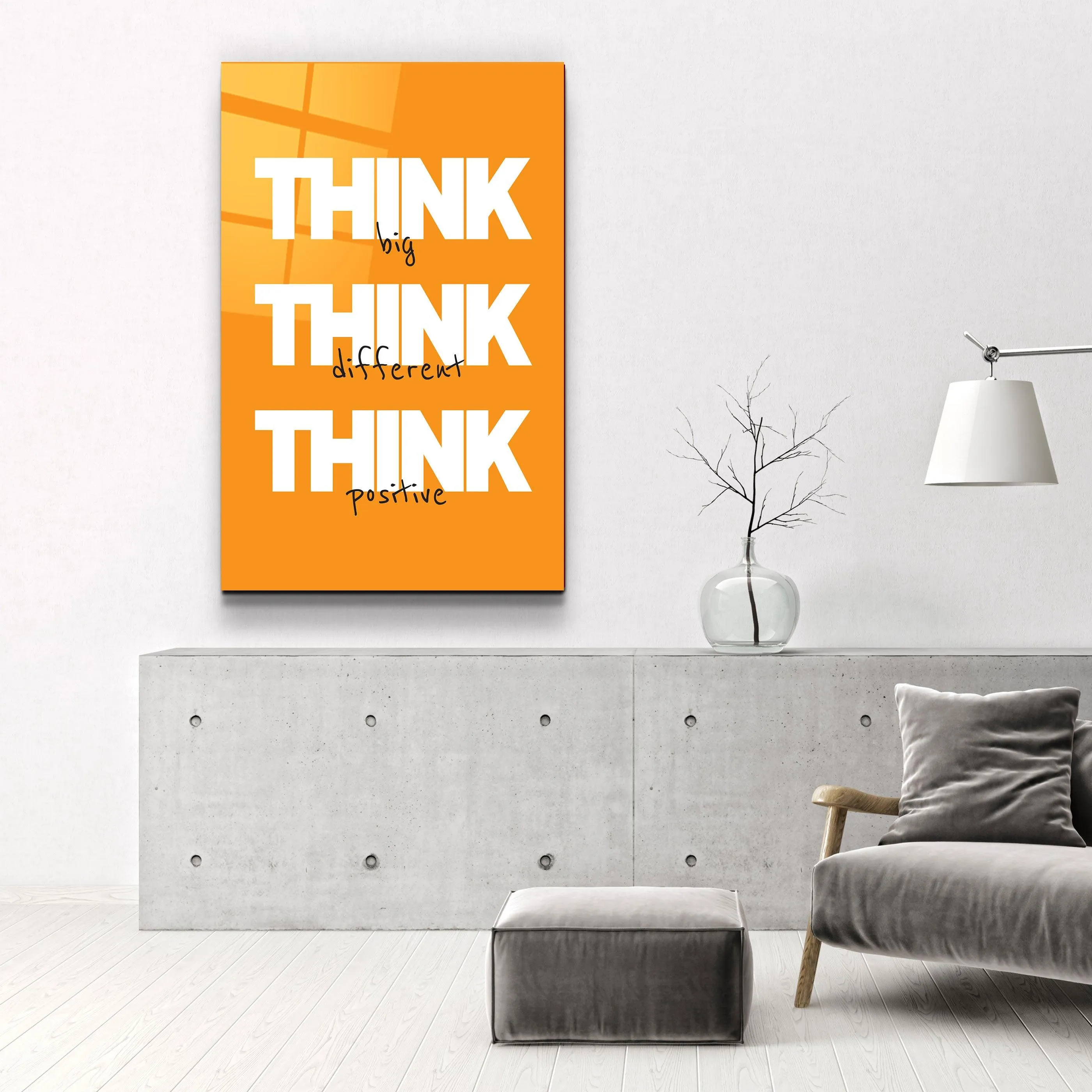 Think Big | Motivational Glass Wall Art