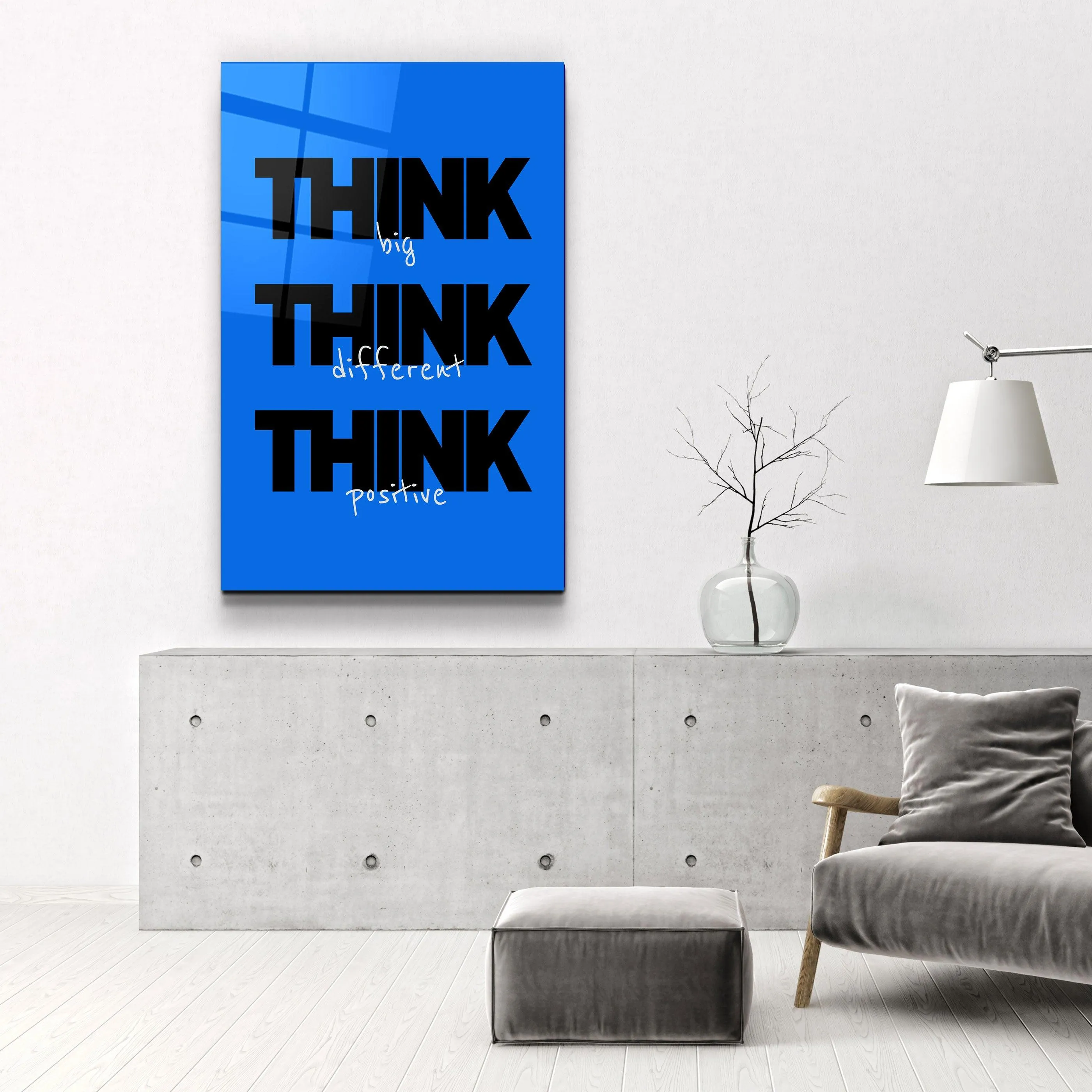 Think Big | Motivational Glass Wall Art