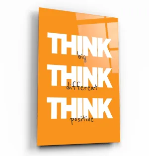 Think Big | Motivational Glass Wall Art