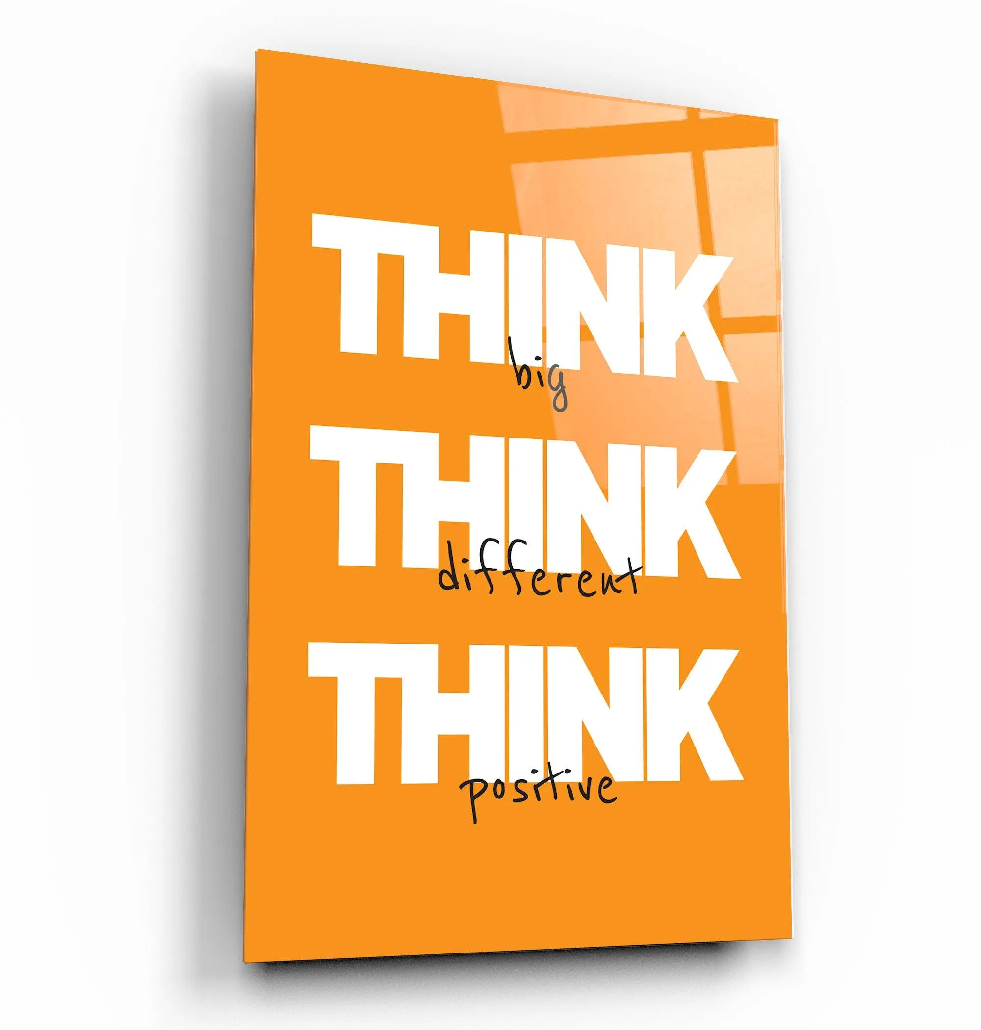 Think Big | Motivational Glass Wall Art