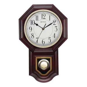 Titan Classic Brown Colour Pendulum Clock with a Westminster Chime (Large)