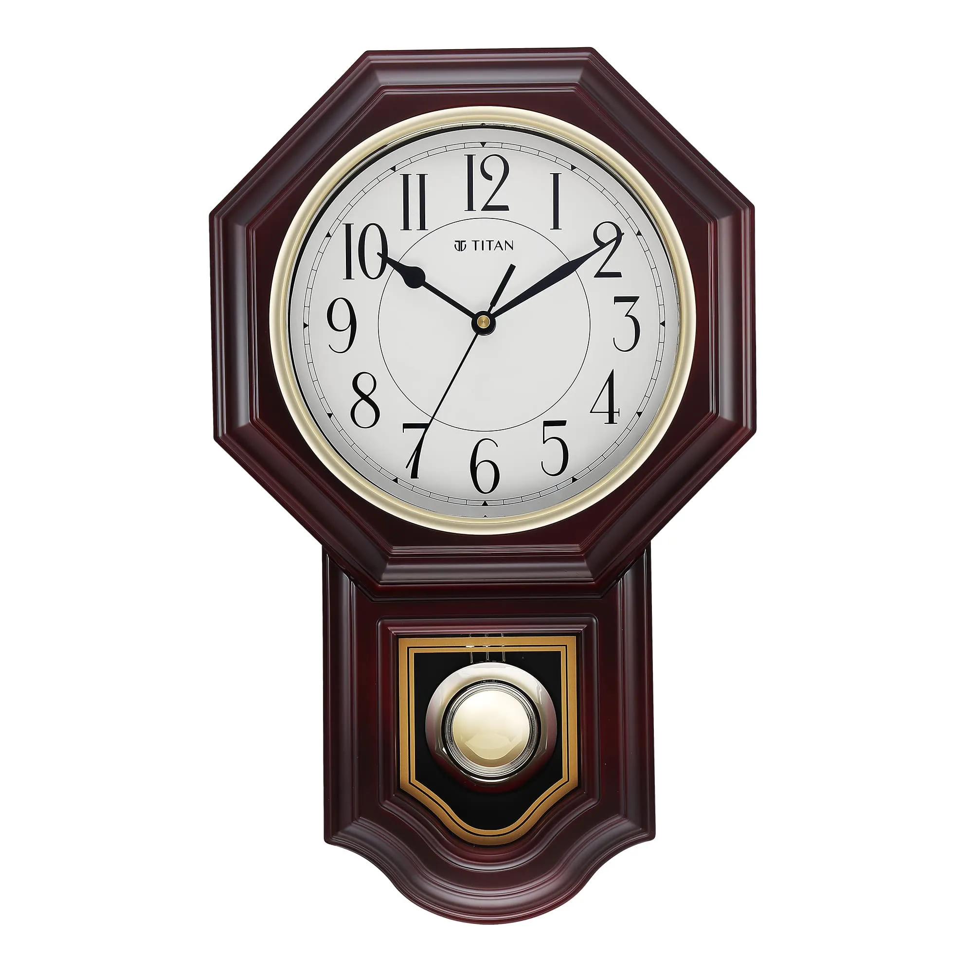 Titan Classic Brown Colour Pendulum Clock with a Westminster Chime (Large)