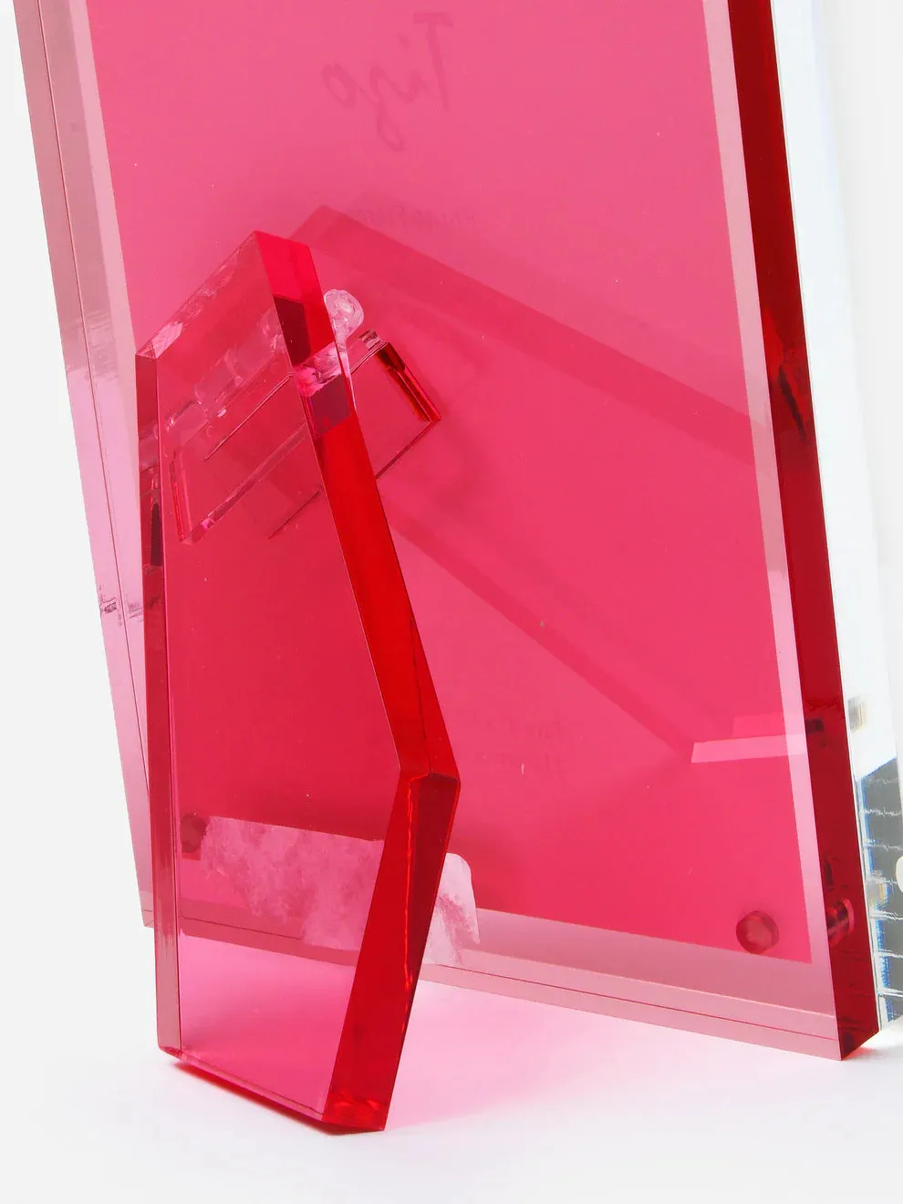 Tizo Lucite Frame with Pink Back - 4x6