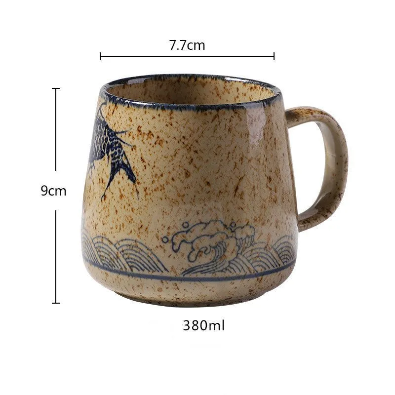 Underglaze Ceramic Handmade Pottery Mugs