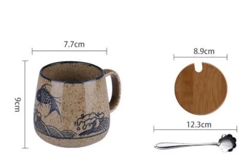 Underglaze Ceramic Handmade Pottery Mugs