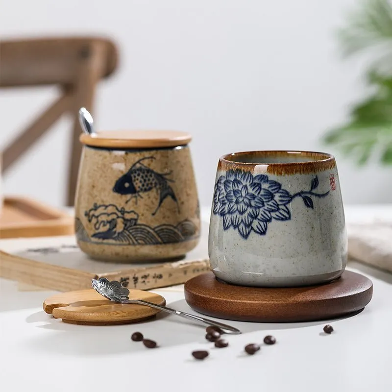 Underglaze Ceramic Handmade Pottery Mugs