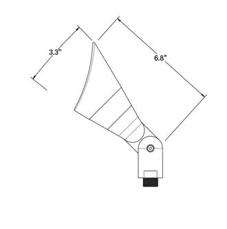 Unique Lighting Systems - Nucleus® angle shroud Elements Series No Lamp