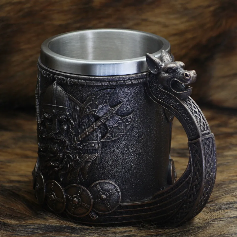 Viking Drakar Longship Tankard