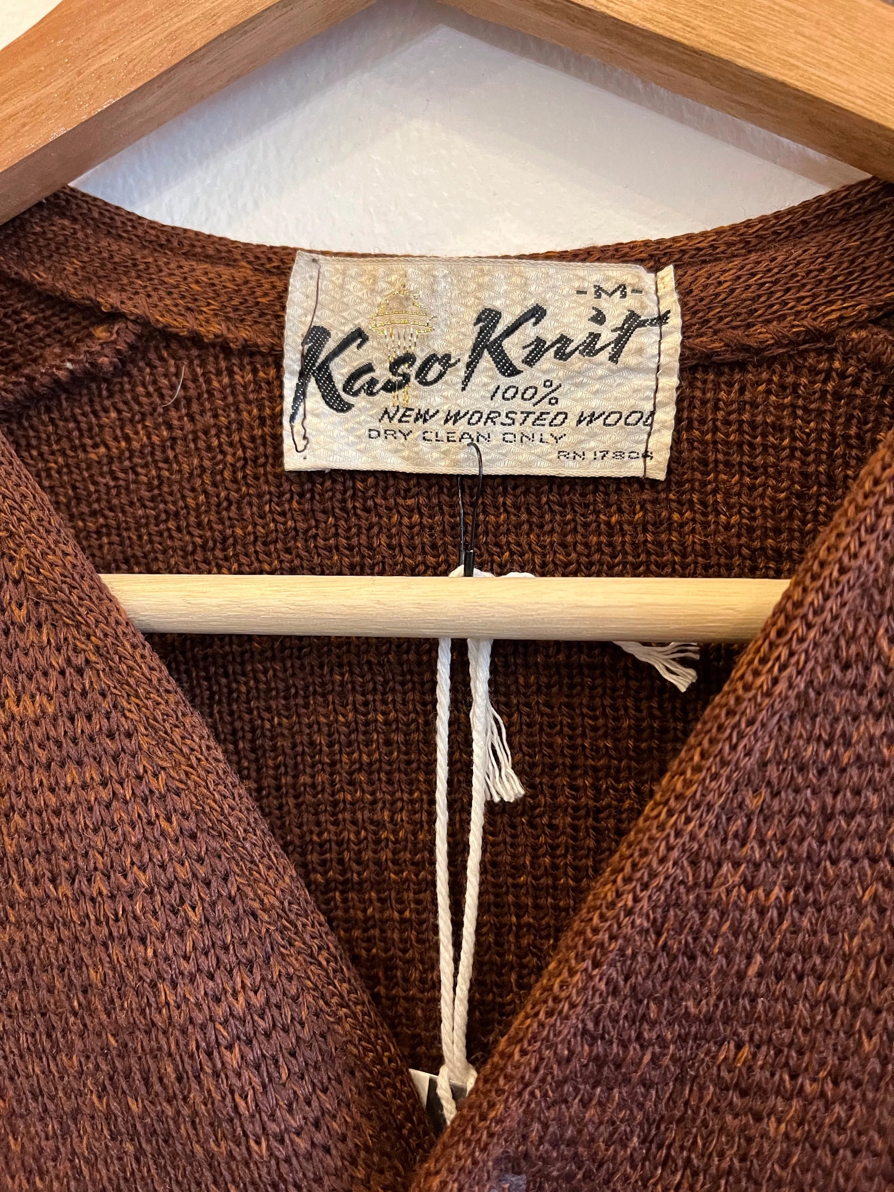 Vintage 1960s Burnt Orange Cardigan