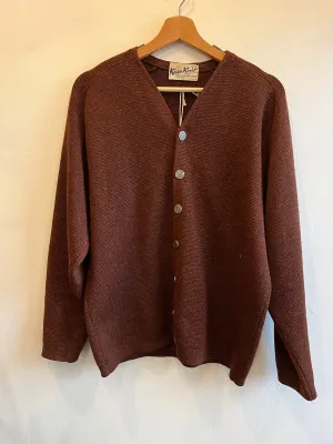 Vintage 1960s Burnt Orange Cardigan