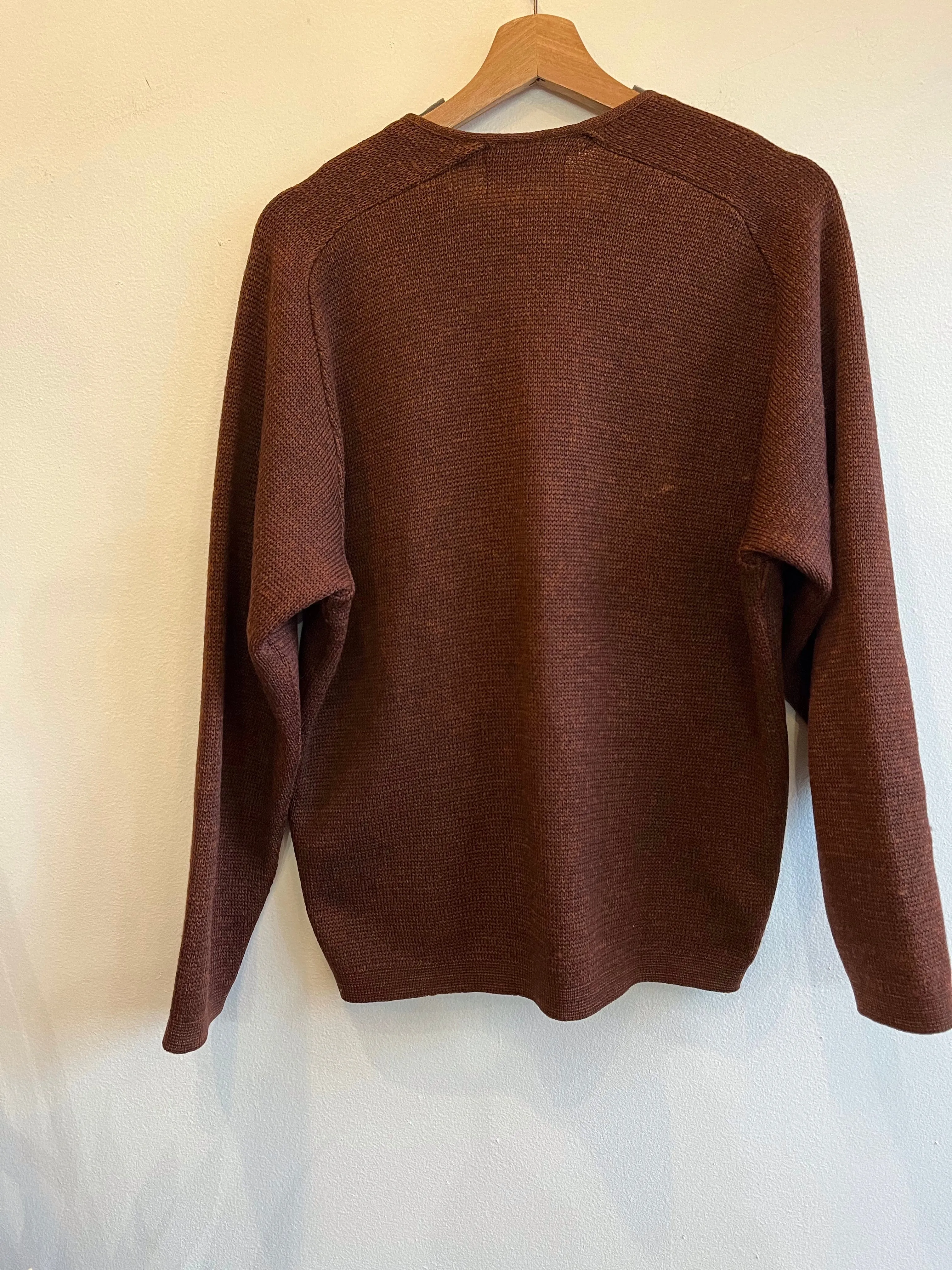 Vintage 1960s Burnt Orange Cardigan