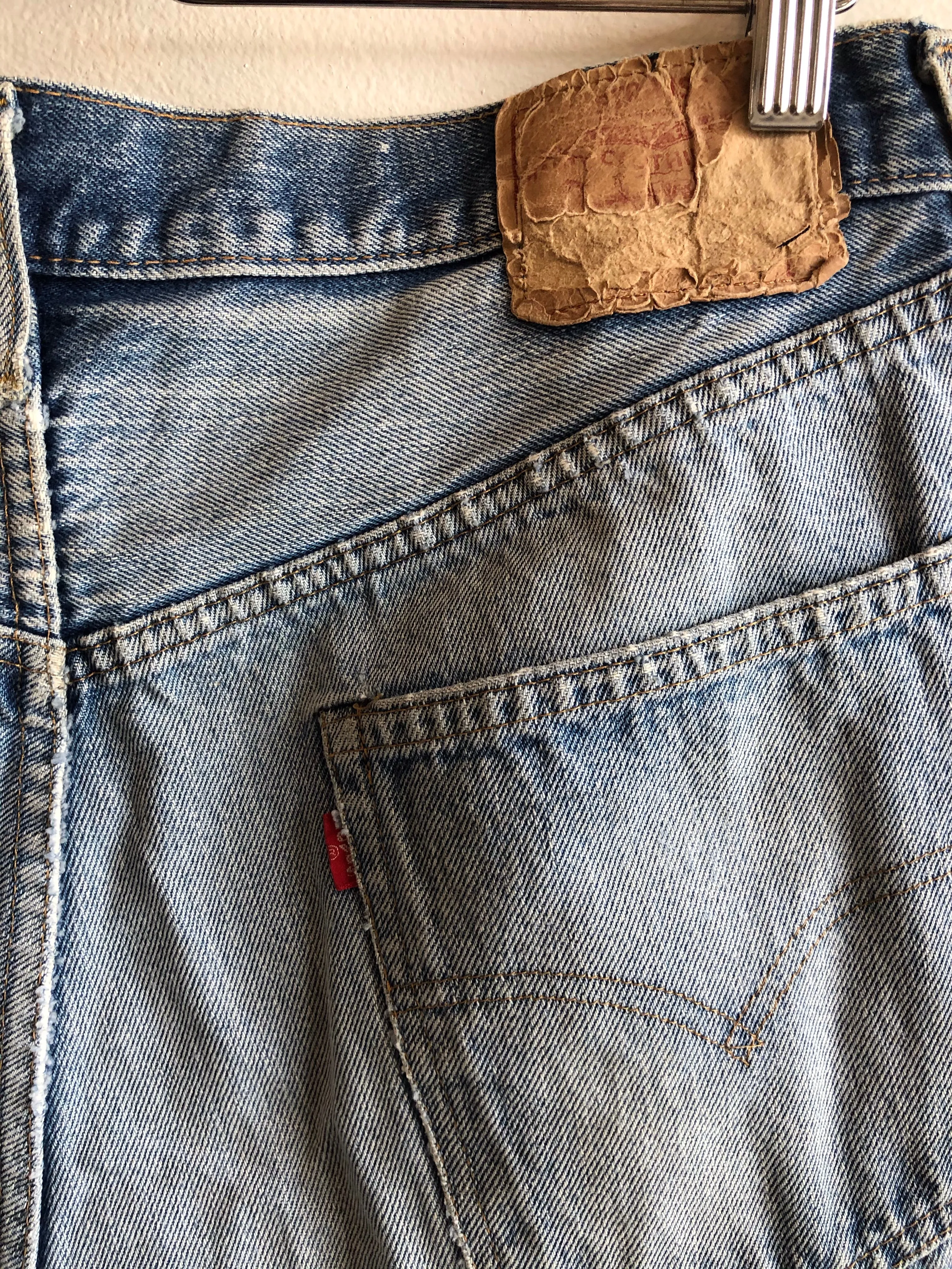 Vintage 1980s Levis Selvedge Denim Shorts