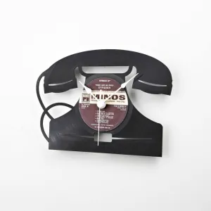 Wall Vinyl Clock Telephone