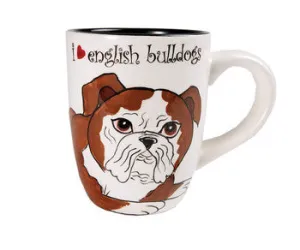 Winston - English Bulldog Dog Mug  4.25"