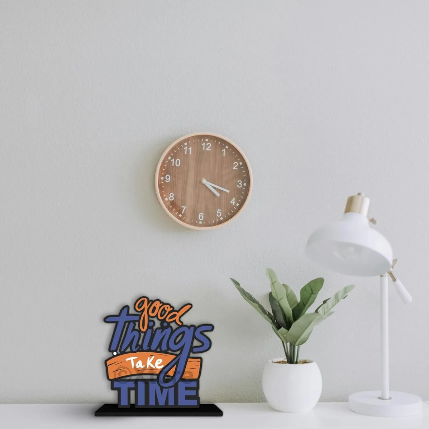 Xtore Decorative Wall Art MDF Wooden Tabel Top Decor for Living Room | Bedroom | Office | Kitchen | Home Decor - (XT106)