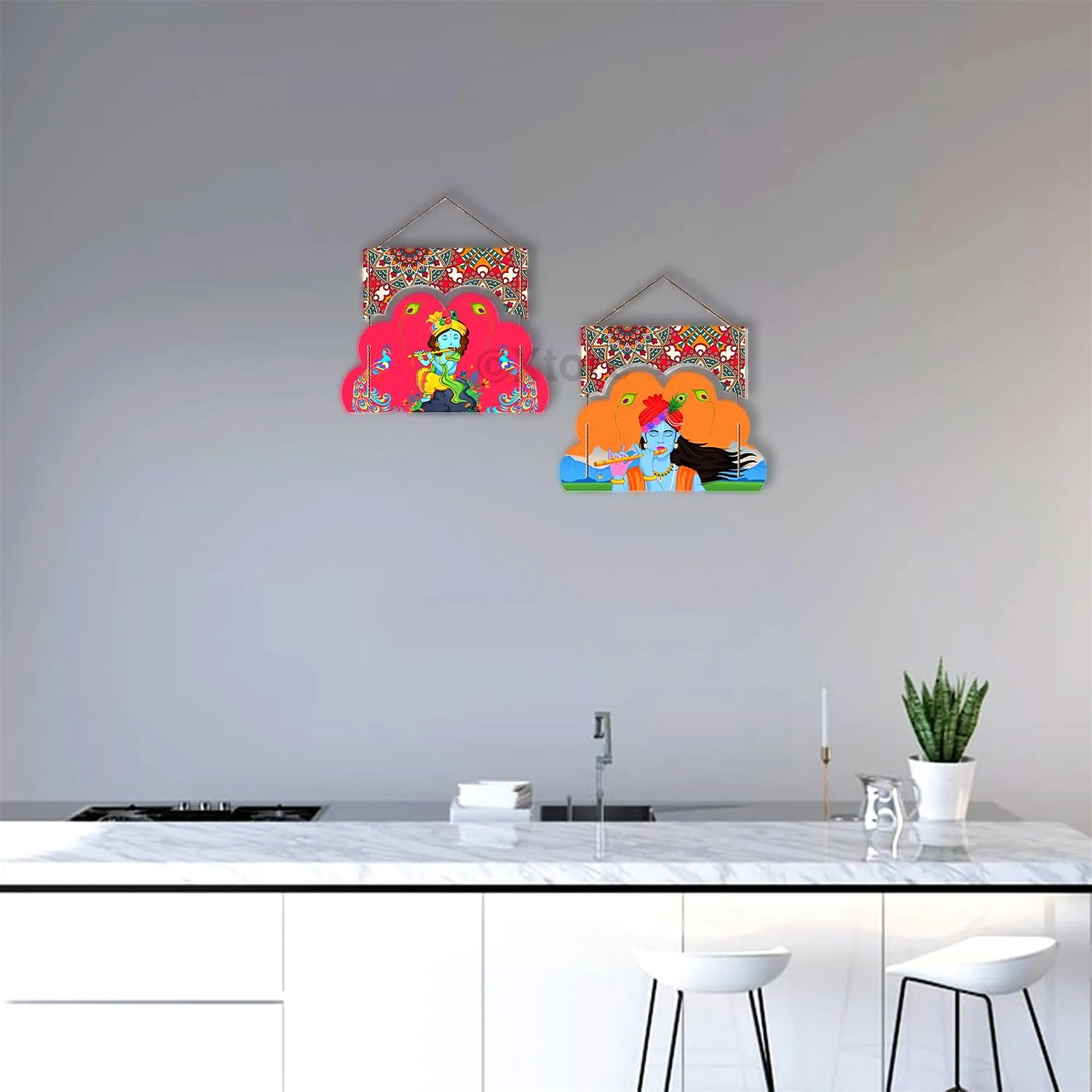 Xtore Decorative Wall Art MDF Wooden Wall Hanger for Living Room | Bedroom | Office | Kitchen | Home Decor - (XT131)