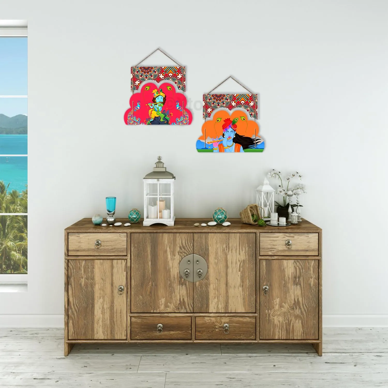 Xtore Decorative Wall Art MDF Wooden Wall Hanger for Living Room | Bedroom | Office | Kitchen | Home Decor - (XT131)