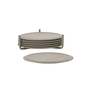 zone denmark | singles coasters | set of 6 | taupe