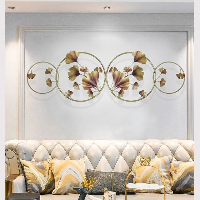 ZOVE Metal Flower Wall Art Perfect For Home, Hotel, Restaurant, Living Room Decoration (Size : 47 X 15 INCH)