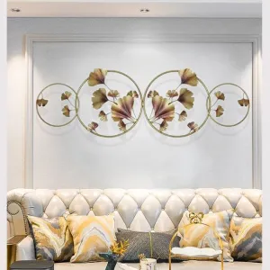 ZOVE Metal Flower Wall Art Perfect For Home, Hotel, Restaurant, Living Room Decoration (Size : 47 X 15 INCH)